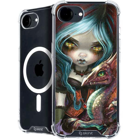 Gothic Vampire Fairy with Dragon & Skulls by Jasmine Becket-Griffith iPhone 16e MagSafe Case