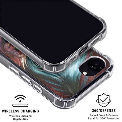 Gothic Vampire Fairy with Dragon & Skulls by Jasmine Becket-Griffith iPhone 16e MagSafe Case