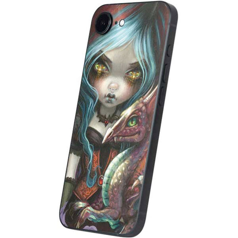 Gothic Vampire Fairy with Dragon & Skulls by Jasmine Becket-Griffith iPhone 16e Skin