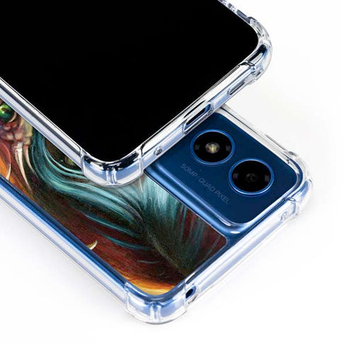 Gothic Vampire Fairy with Dragon & Skulls by Jasmine Becket-Griffith Moto G Play 4G (2024) Clear Case