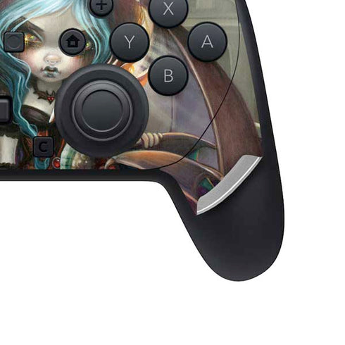 Gothic Vampire Fairy with Dragon & Skulls by Jasmine Becket-Griffith Nintendo Switch 2 (2025) Pro Controller Skin