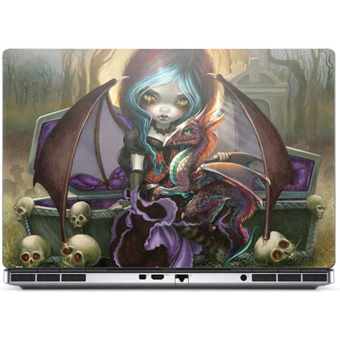 Gothic Vampire Fairy with Dragon & Skulls by Jasmine Becket-Griffith Dell Precision Skin