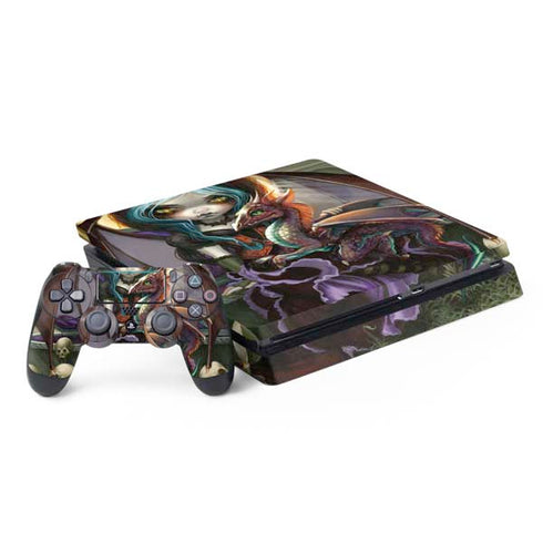 Gothic Vampire Fairy with Dragon & Skulls by Jasmine Becket-Griffith PlayStation PS4 Skins