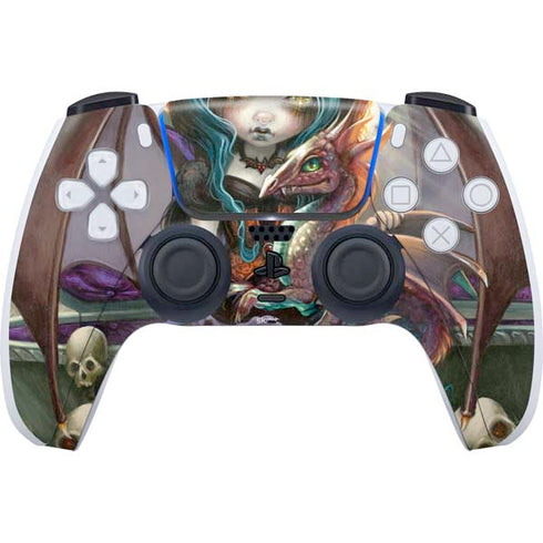 Gothic Vampire Fairy with Dragon & Skulls by Jasmine Becket-Griffith PlayStation PS5 Skins