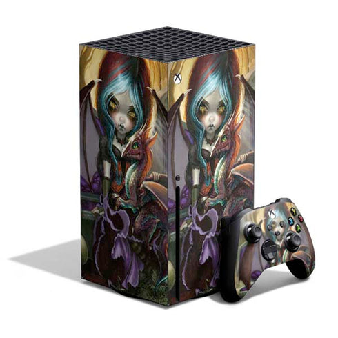 Gothic Vampire Fairy with Dragon & Skulls by Jasmine Becket-Griffith Xbox Series X Bundle Skin