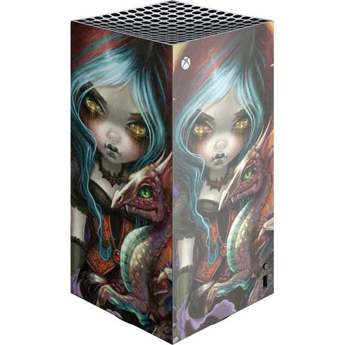 Gothic Vampire Fairy with Dragon & Skulls by Jasmine Becket-Griffith XBox Series X Digital Edition Console Skin