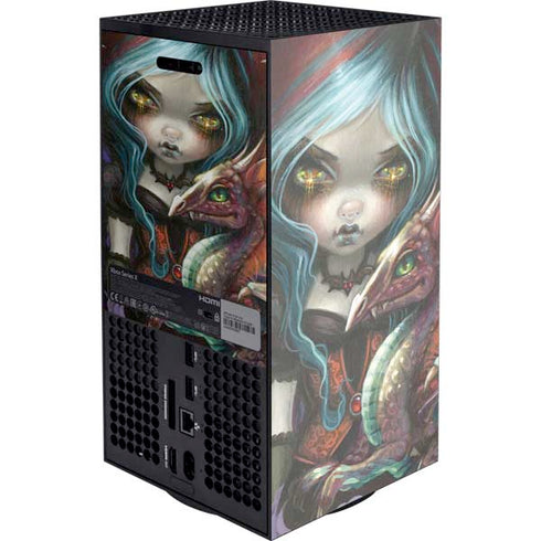 Gothic Vampire Fairy with Dragon & Skulls by Jasmine Becket-Griffith XBox Series X Digital Edition Console Skin
