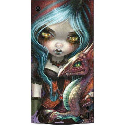 Gothic Vampire Fairy with Dragon & Skulls by Jasmine Becket-Griffith XBox Series X Digital Edition Console Skin