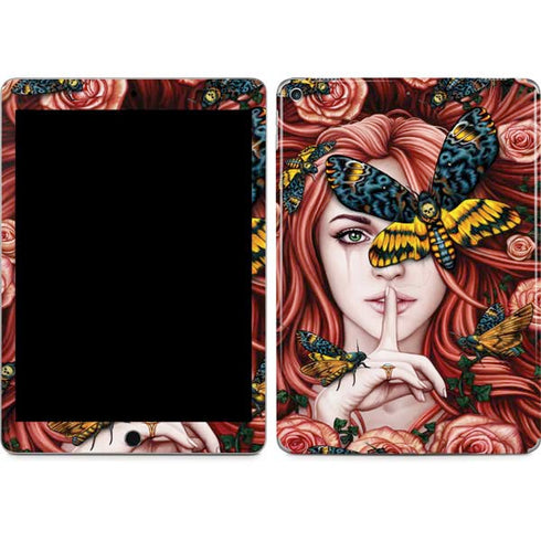 Gothic Woman and Death Moth Butterflies by Sarah Richter iPad Skins