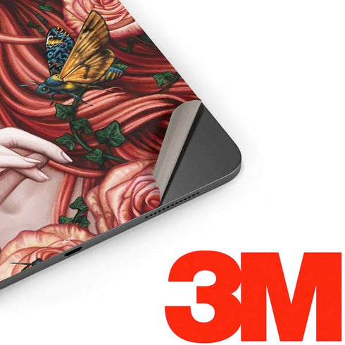 Gothic Woman and Death Moth Butterflies by Sarah Richter Apple iPad Pro Skin
