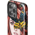 Gothic Woman and Death Moth Butterflies by Sarah Richter iPhone 15 Pro Impact Case