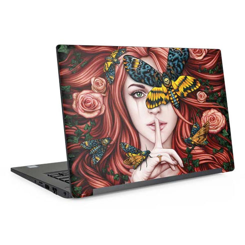 Gothic Woman and Death Moth Butterflies by Sarah Richter Dell Latitude Skin