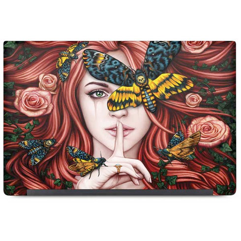 Gothic Woman and Death Moth Butterflies by Sarah Richter Dell Latitude Skin