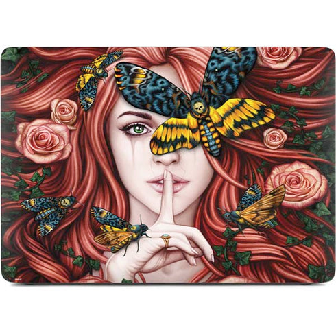 Gothic Woman and Death Moth Butterflies by Sarah Richter Apple MacBook Air Skin