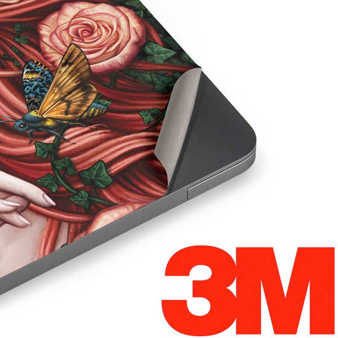 Gothic Woman and Death Moth Butterflies by Sarah Richter Apple MacBook Air Skin