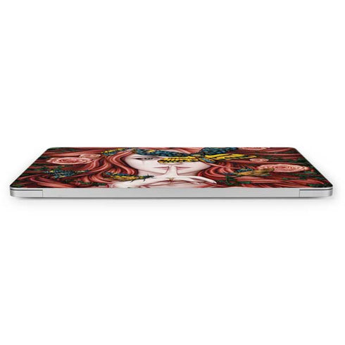 Gothic Woman and Death Moth Butterflies by Sarah Richter Apple MacBook Pro 16-inch Skin