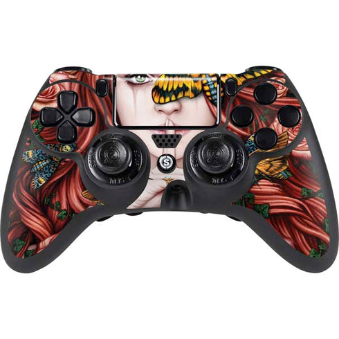 Gothic Woman and Death Moth Butterflies by Sarah Richter PlayStation PS4 Skins