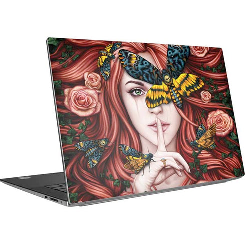 Gothic Woman and Death Moth Butterflies by Sarah Richter Dell XPS Skin