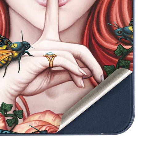 Gothic Woman and Death Moth Butterflies by Sarah Richter Galaxy A35 5G Skin