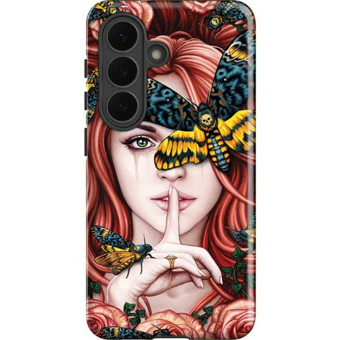 Gothic Woman and Death Moth Butterflies by Sarah Richter Galaxy S26 Plus Impact Case