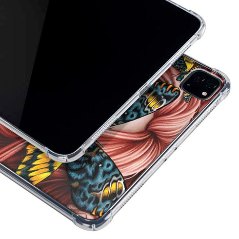 Gothic Woman and Death Moth Butterflies by Sarah Richter iPad Pro 11in (2024) Clear Case