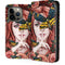 Gothic Woman and Death Moth Butterflies by Sarah Richter iPhone 14 Pro Folio Case