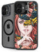 Gothic Woman and Death Moth Butterflies by Sarah Richter iPhone 16 Plus Kickstand Case