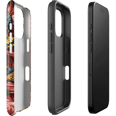 Gothic Woman and Death Moth Butterflies by Sarah Richter iPhone 16 Pro Max Impact Case