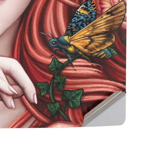 Gothic Woman and Death Moth Butterflies by Sarah Richter PS5 Pro Disk Console Skin