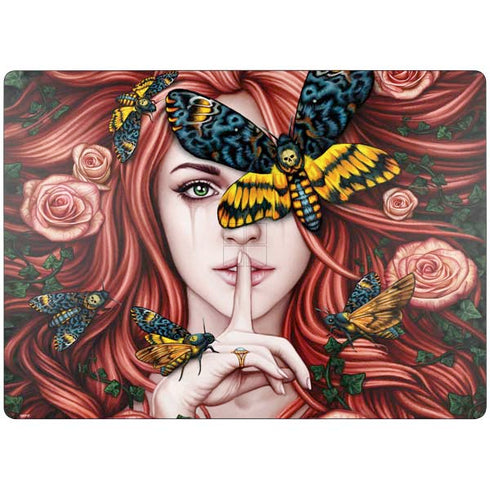 Gothic Woman and Death Moth Butterflies by Sarah Richter Surface Laptop 7 13.8in Skin
