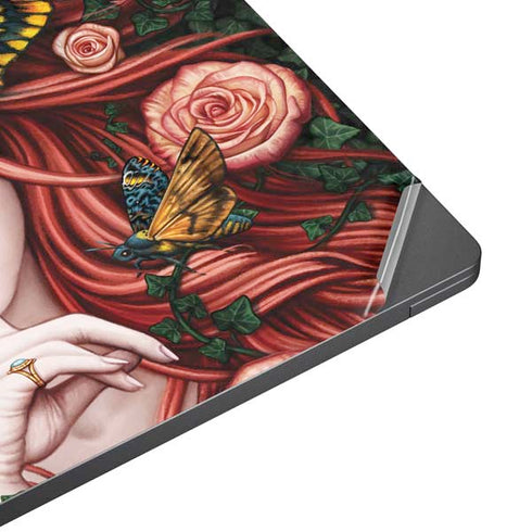 Gothic Woman and Death Moth Butterflies by Sarah Richter Surface Laptop 7 15in Skin