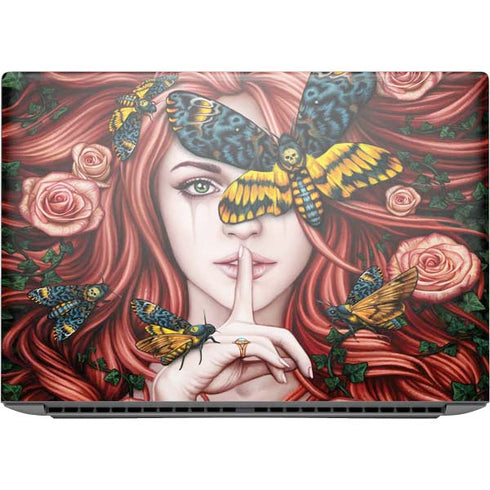 Gothic Woman and Death Moth Butterflies by Sarah Richter HP ZBook Fury 16 G10 Skin