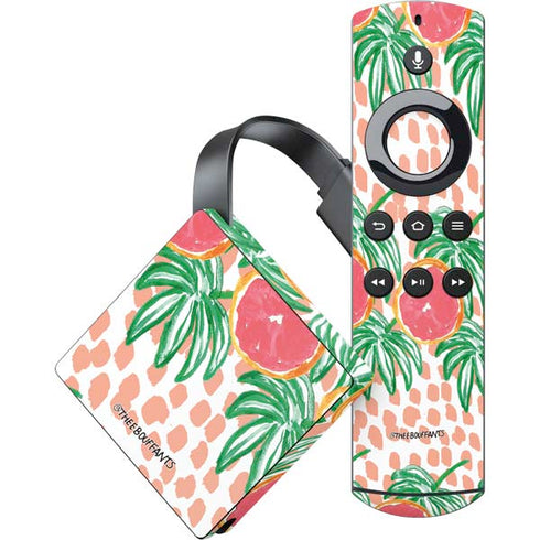 Bouffants and Broken Hearts Graphic Grapefruit Amazon Fire TV Skin