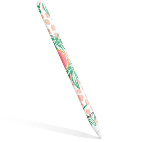 Bouffants and Broken Hearts Graphic Grapefruit Apple Pencil (2nd Gen 2019) Skin