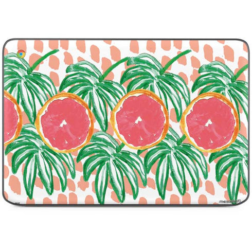 Bouffants and Broken Hearts Graphic Grapefruit HP Chromebook Skin
