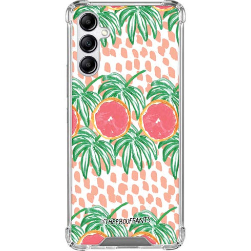 Bouffants and Broken Hearts Graphic Grapefruit Gabb Phone 4 Clear Case