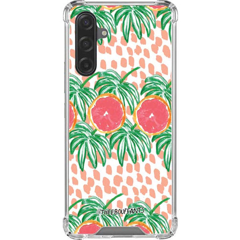 Bouffants and Broken Hearts Graphic Grapefruit Galaxy A17 Clear Case