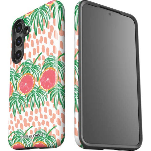 Bouffants and Broken Hearts Graphic Grapefruit Galaxy S25 Impact Case