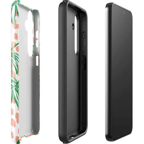 Bouffants and Broken Hearts Graphic Grapefruit Galaxy S25 Plus Impact Case