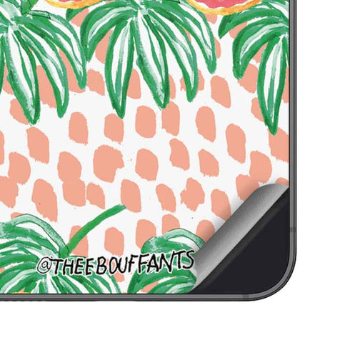 Bouffants and Broken Hearts Graphic Grapefruit Galaxy S25 Skin