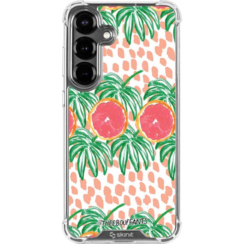 Bouffants and Broken Hearts Graphic Grapefruit Galaxy S26 Clear Case