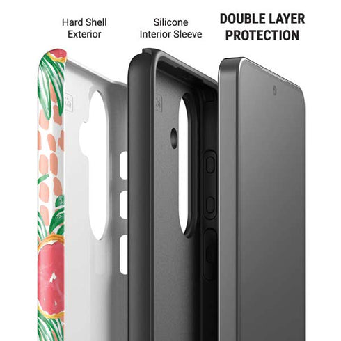 Bouffants and Broken Hearts Graphic Grapefruit Galaxy S26 Impact Case