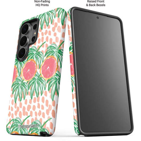 Bouffants and Broken Hearts Graphic Grapefruit Galaxy S26 Ultra Impact Case