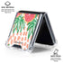 Bouffants and Broken Hearts Graphic Grapefruit Galaxy Z Flip6 Clear Case