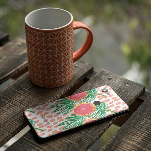 Bouffants and Broken Hearts Graphic Grapefruit Google Pixel 3a XL Skin