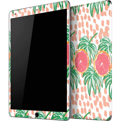 Bouffants and Broken Hearts Graphic Grapefruit iPad Skins