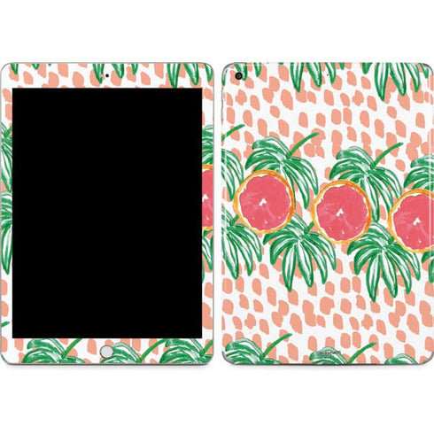 Bouffants and Broken Hearts Graphic Grapefruit Apple iPad Skin