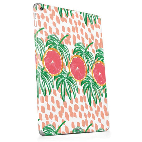 Bouffants and Broken Hearts Graphic Grapefruit Apple iPad Skin