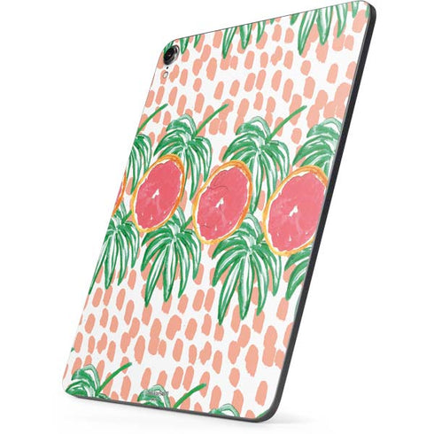 Bouffants and Broken Hearts Graphic Grapefruit Apple iPad Pro Skin