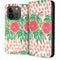 Bouffants and Broken Hearts Graphic Grapefruit iPhone 15 Pro Folio Case